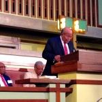 Thomas Armstrong III at podium @ Freedom Summer Teach-in 19 Oct 2014